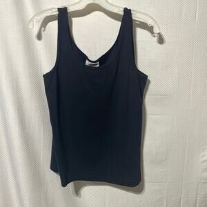 Avenue 18/20 black simple layering tank euc cotton spandex blend worn once